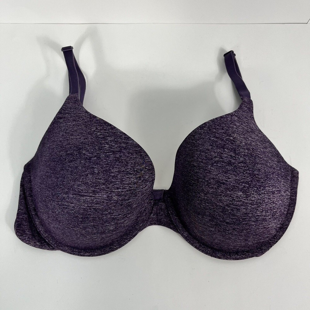 Victoria's Secret Size 34DD Uplift Semi Demi Bra Underwire Lightly Lined Purple